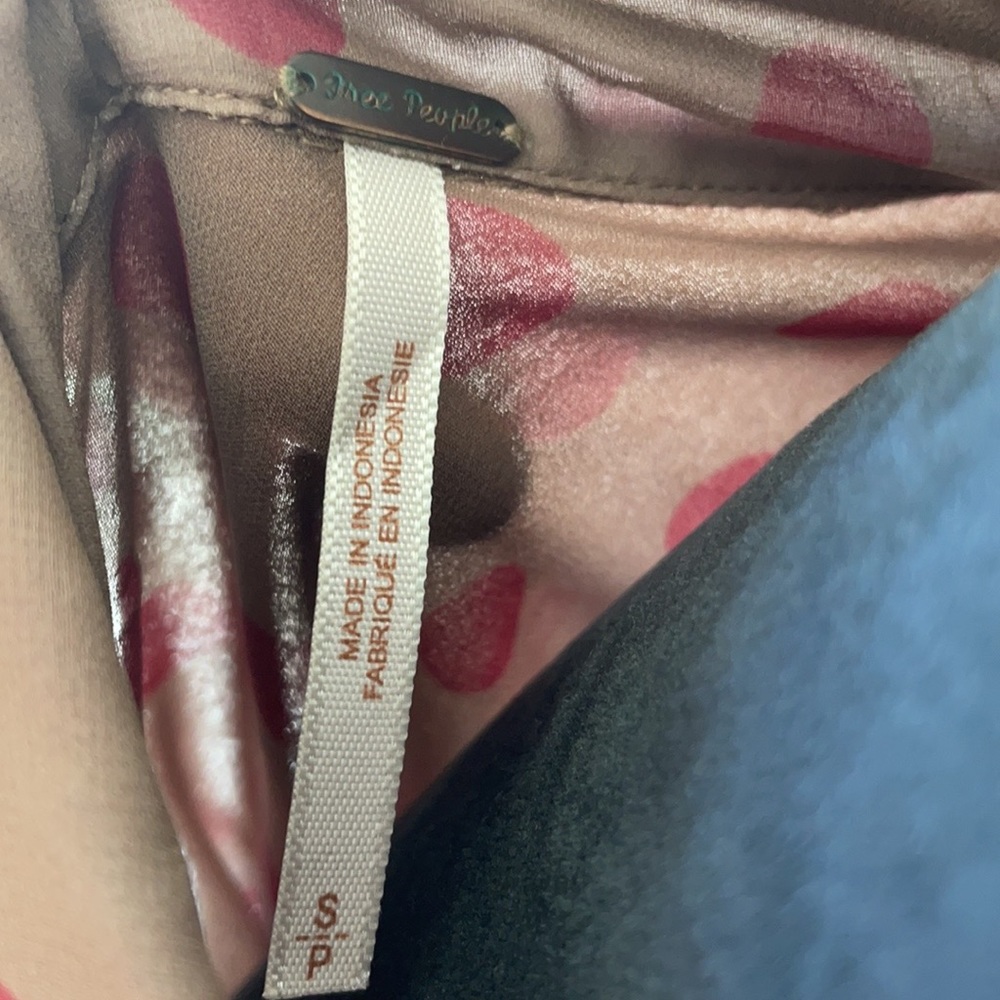 Free people polka dot button down top - Picture 6 of 9